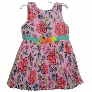 NWT Cat & Jack Pink Floral Dress and Bottom Set Size 18M